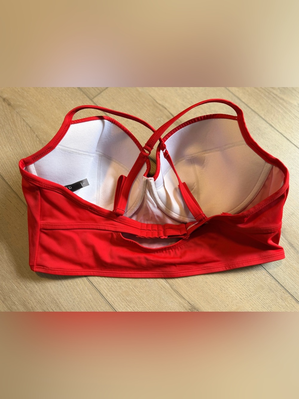 🌶️ Torrid Red Longline Underwire Bikini Top. Size 2 - Picture 2 of 2